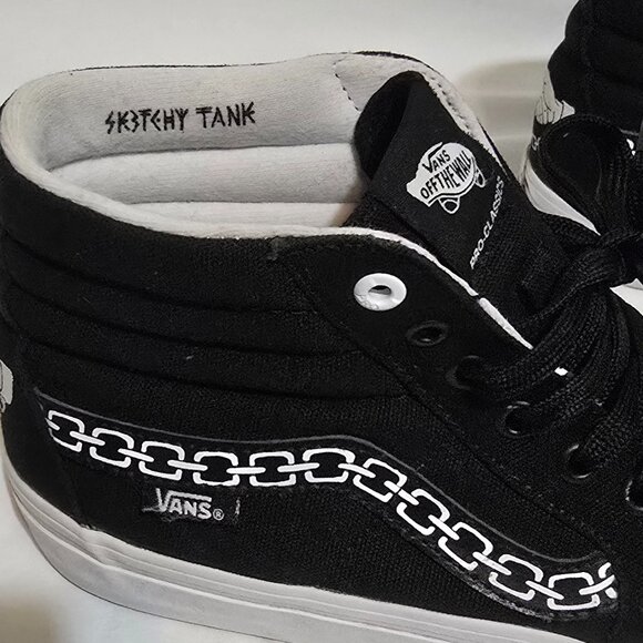 VANS x Sketchy Tank Sk8-Hi Pro Shoes - Black - Sz 7.5 US - Picture 3 of 12